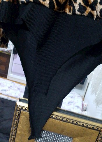 Kadın leoparlı çıtçıtlı body - Görsel 6