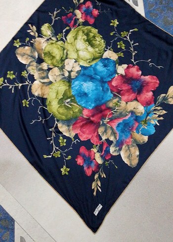 Luis Carden Paris bayan eşarp Lacivert - Görsel 2