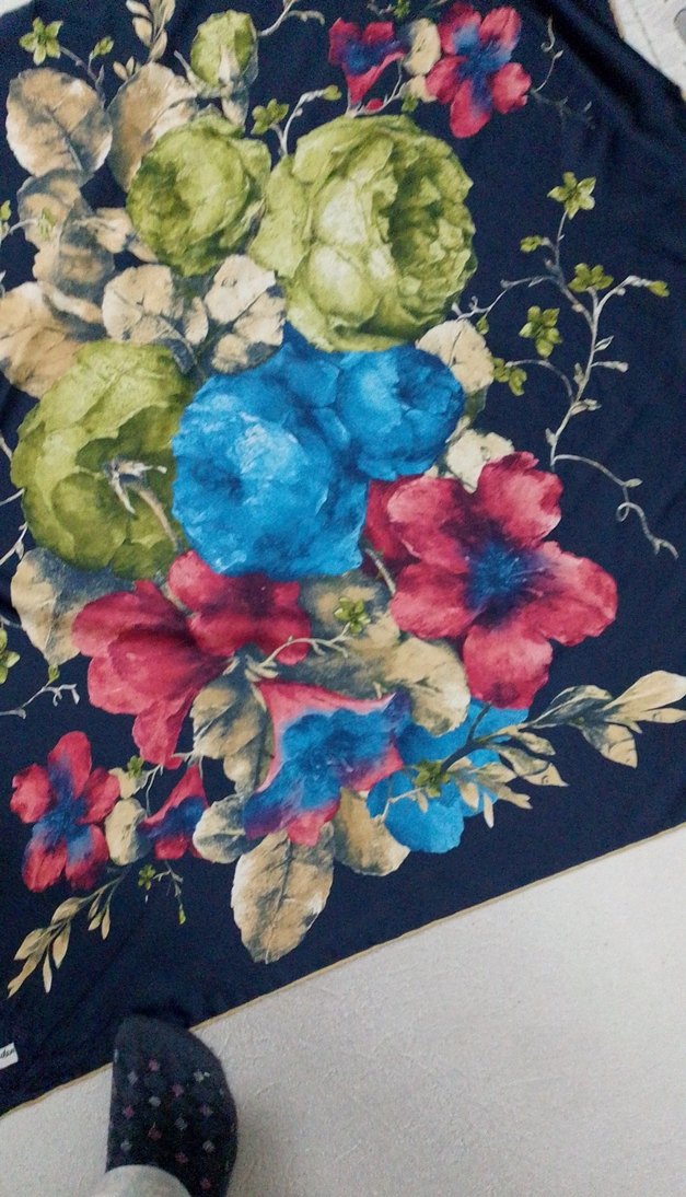 Luis Carden Paris bayan eşarp Lacivert - Görsel 3