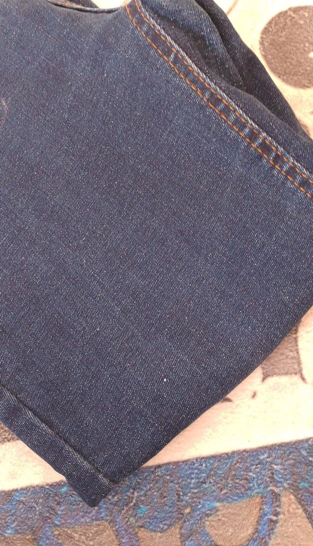 Düğmeli Mavi Kadın Midi Boy Kot Pantolon - Görsel 5