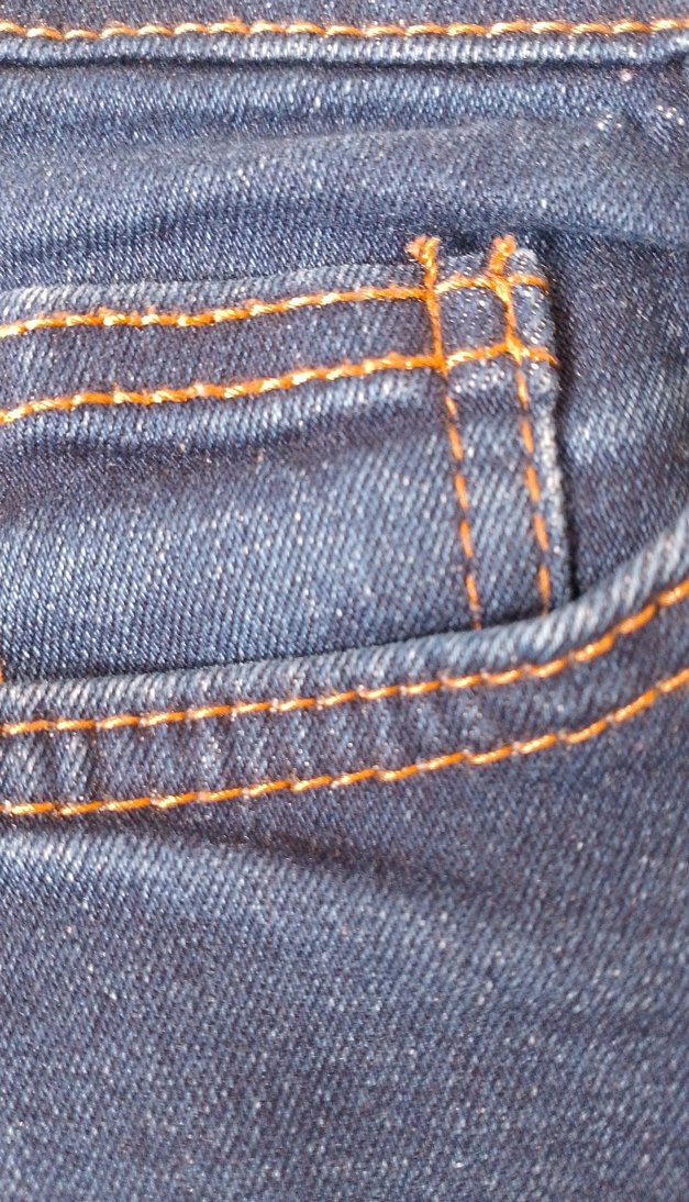 Düğmeli Mavi Kadın Midi Boy Kot Pantolon - Görsel 4