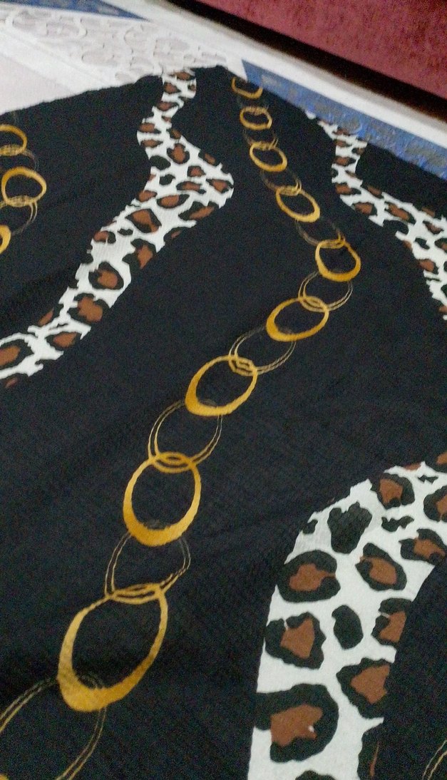 Zincir Detaylı Kahverengi Bohem Kadın Eşarp - Görsel 5