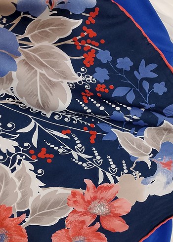 Kadın Mavi Uzun Kollu Drapeli Kimono 3 lù kombin - Görsel 3