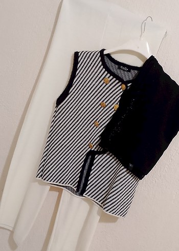 Zebra Desenli Düğmeli Mini Ofis Elbisesi 4 lù kombin - Görsel 10