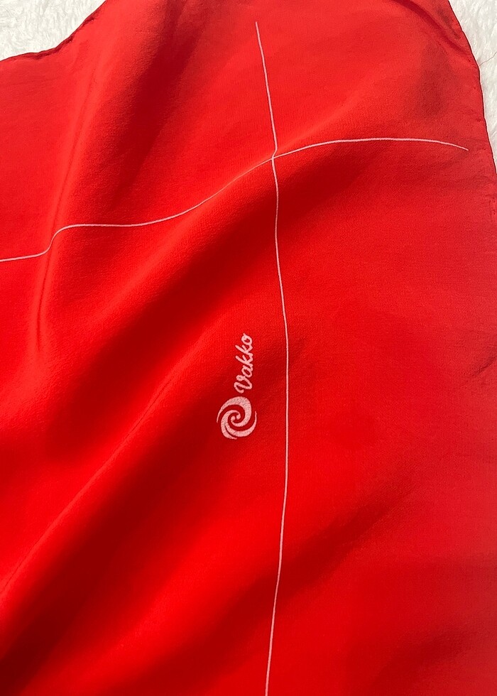 Vakko ipek eşarp orijinal diğer hesabım haticeuluyol - Görsel 2