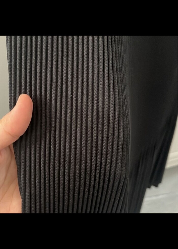 Büzgülü pliseli etek - Görsel 2