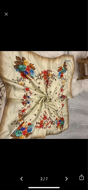 Silk Home ipek eşarp - Görsel 2