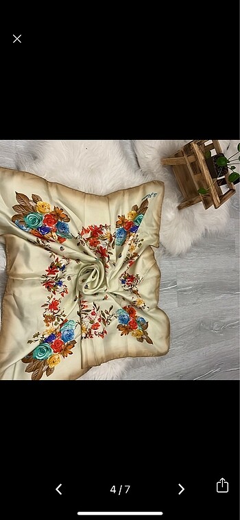 Silk Home ipek eşarp - Görsel 5
