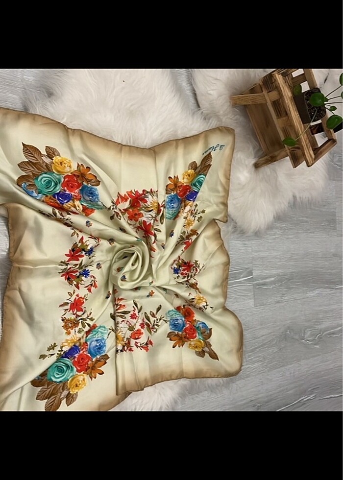 Silk Home ipek eşarp - Görsel 5