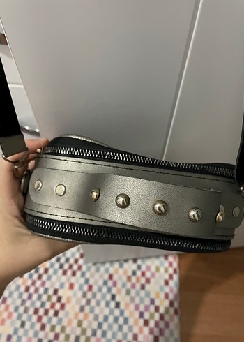 Gri  Kadın Çanta - Görsel 4