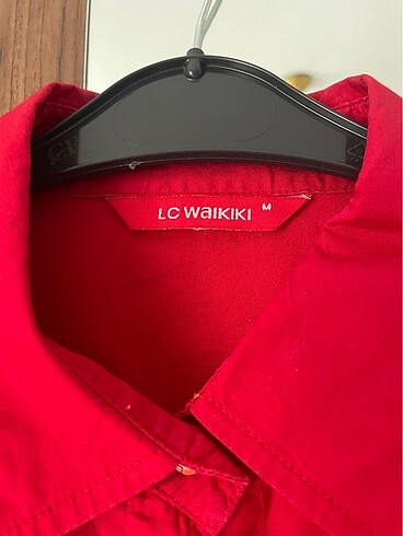 m Beden kırmızı Renk Lcw kadın kırmızı gömlek