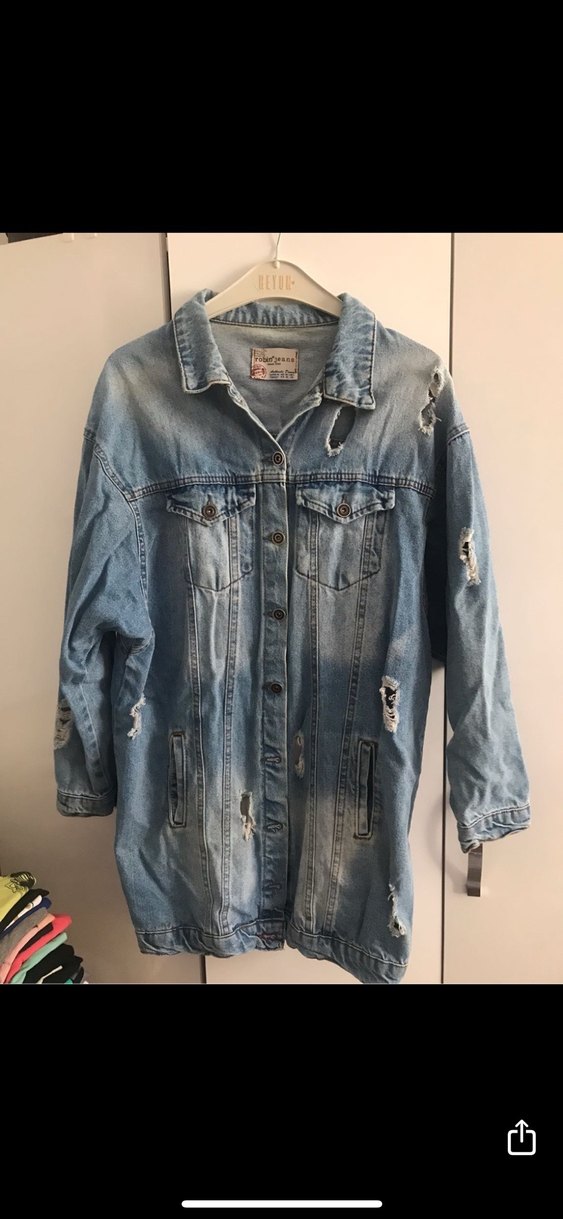 Kadın kot Ceket - Görsel 2