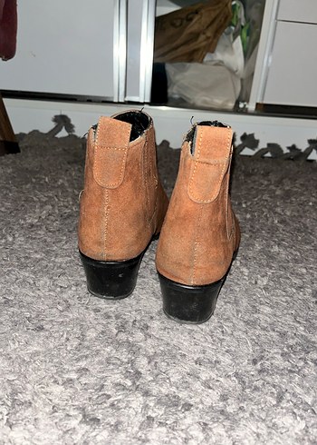 Kahverengi Süet Kadın Botlar - Görsel 6