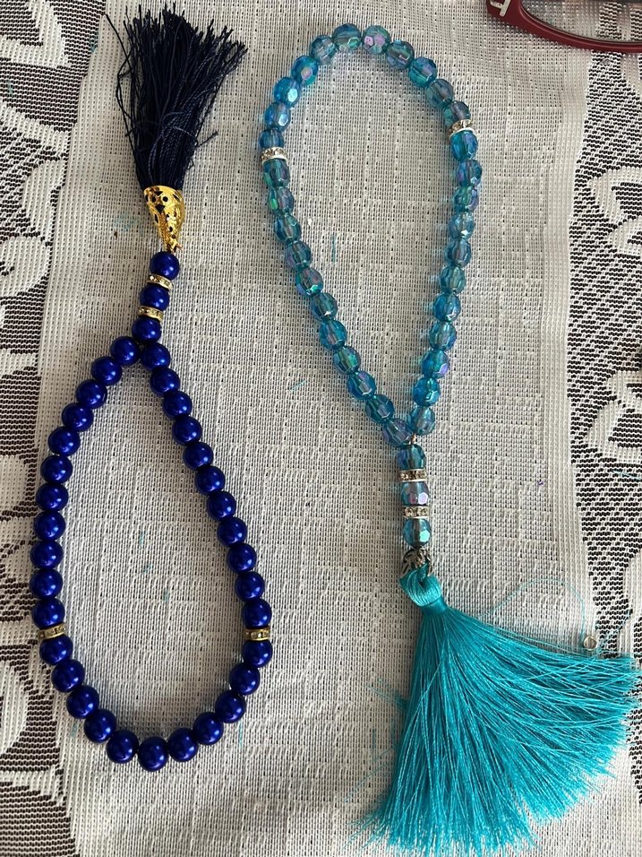 Turkuaz Renkli Bohem Erkek Tesbih - Görsel 2
