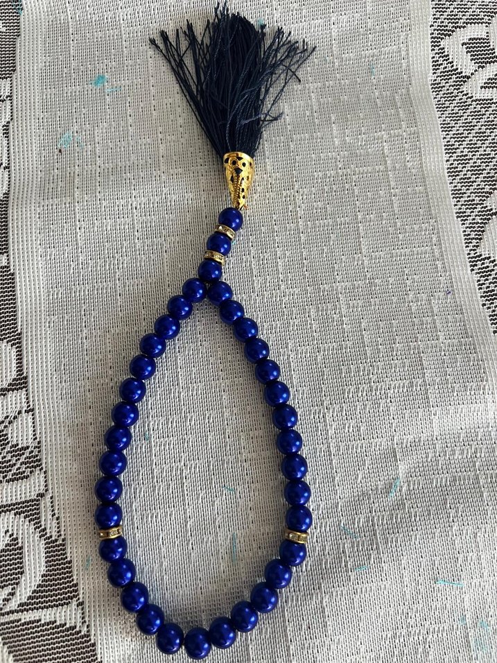 Turkuaz Renkli Bohem Erkek Tesbih - Görsel 3