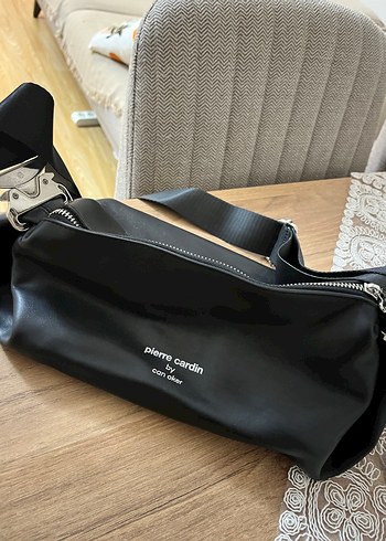 Pierre Cardin Siyah Deri Omuz Çantası