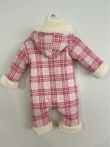 Peluş kapşonlu içi welsoft bebek tulumu - Görsel 2