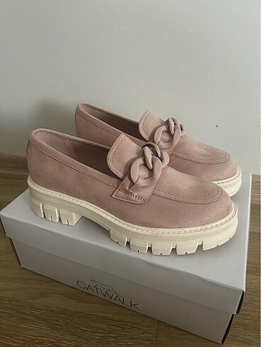 Catwalk sıfır pembe loafer (37)