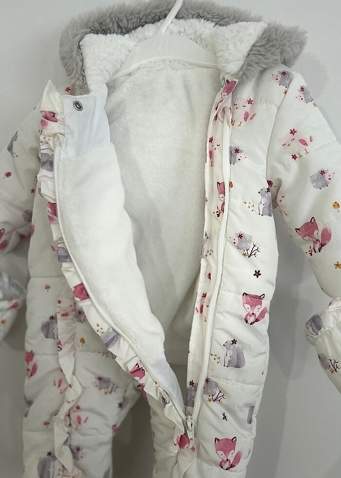 İnglitere den George markalı kapşonlu bebek astronot mont - Görsel 3