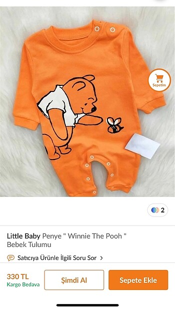 Winnie The Pooh bebek tulumu - Görsel 4