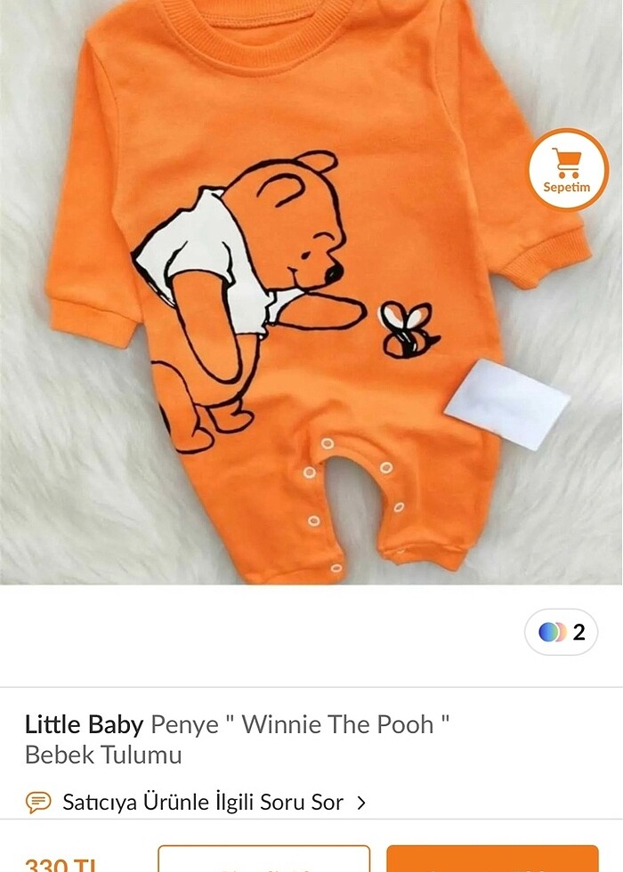 Winnie The Pooh bebek tulumu - Görsel 4