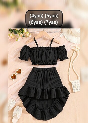 5 Yaş Beden Alt üst etek bluz takımı