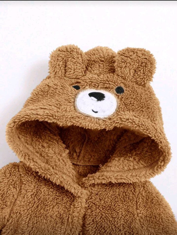 peluş kız erkek uyumlu kaban - Görsel 3