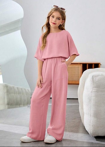 TAM YAZLİK BLUZ VE PANTOLON TAKIMI (6-16