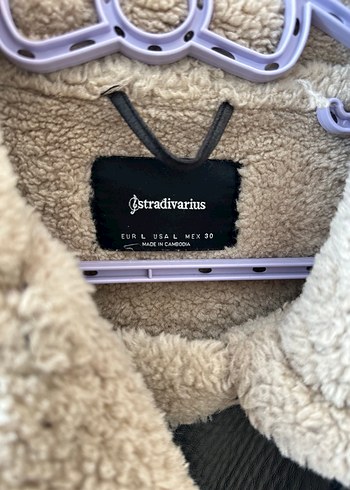 Stradivarius Kahverengi Kürklü Biker Ceket