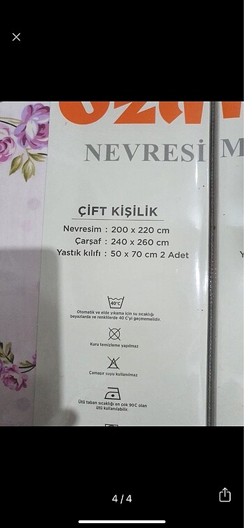 Beden beyaz Renk Özdilek Çift kişilik nevresim takımı