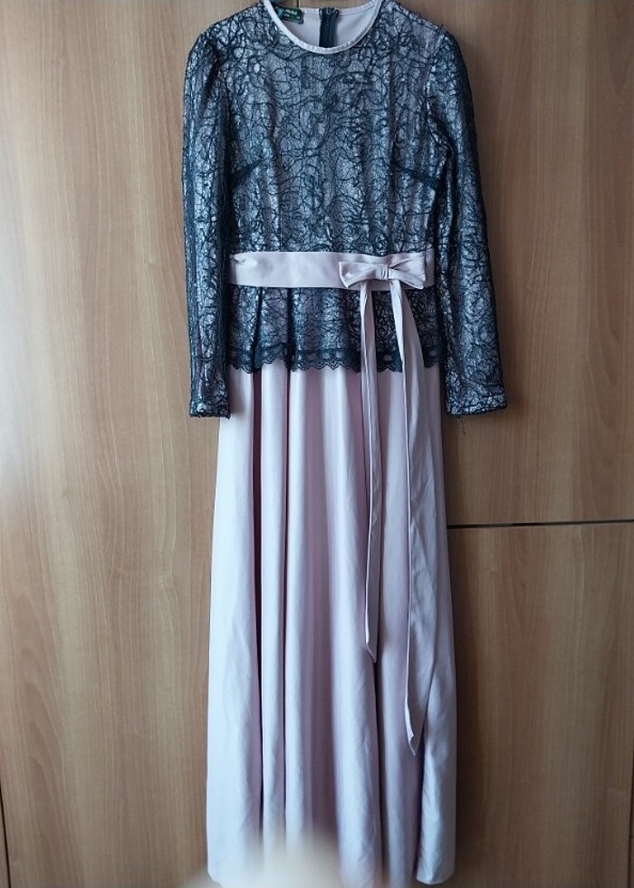 Pembe tül abiye - Görsel 3