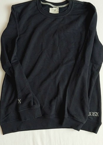 DOSX marka Siyah Erkek Sweatshirt Uzun Kollu