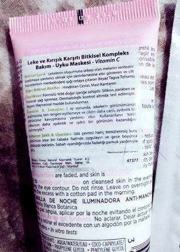 Yves Rocher Yaşlanma ve Siyah nokta karşıtı gece maskesi 75 ml - Görsel 3