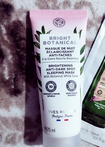 Yves Rocher Yaşlanma ve Siyah nokta karşıtı gece maskesi 75 ml - Görsel 2