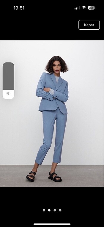 Zara Zara mavi takım elbise