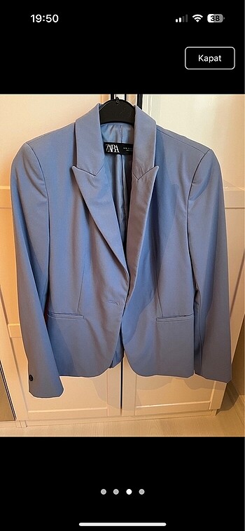 34 Beden Zara mavi takım elbise