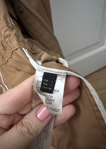 Açık parlak kahve kapşonlu ceket - Görsel 3