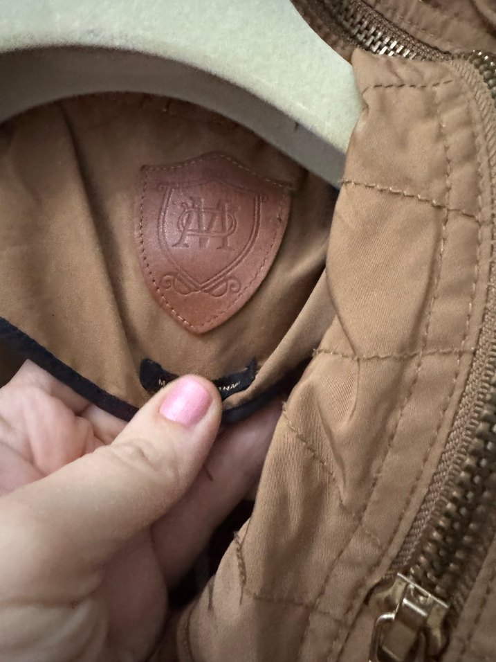 Açık parlak kahve kapşonlu ceket - Görsel 2