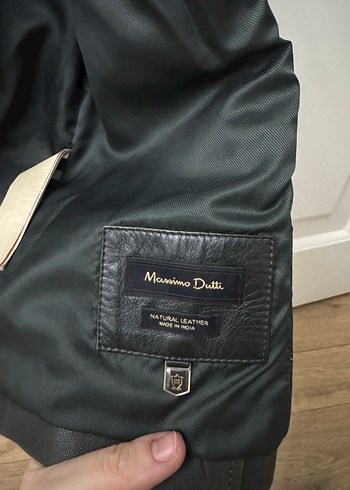 Fermuarlı Deri Kadın Biker Ceket - Görsel 8