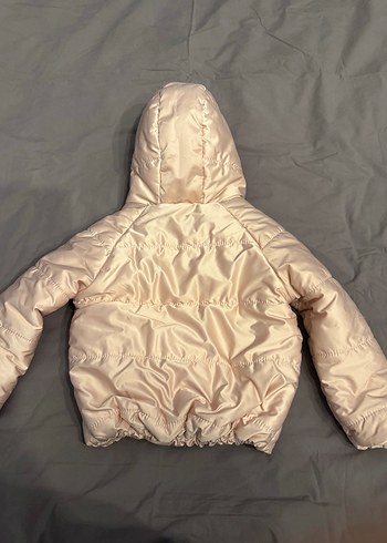 Kız Çocuk Kapüşonlu Bej Mont - Görsel 4