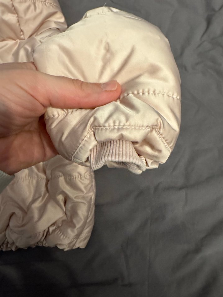 Kız Çocuk Kapüşonlu Bej Mont - Görsel 5