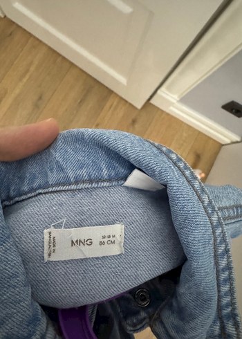 Kız Çocuk Düğmeli Denim Ceket - Görsel 3