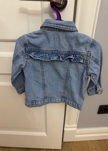 Kız Çocuk Düğmeli Denim Ceket - Görsel 2