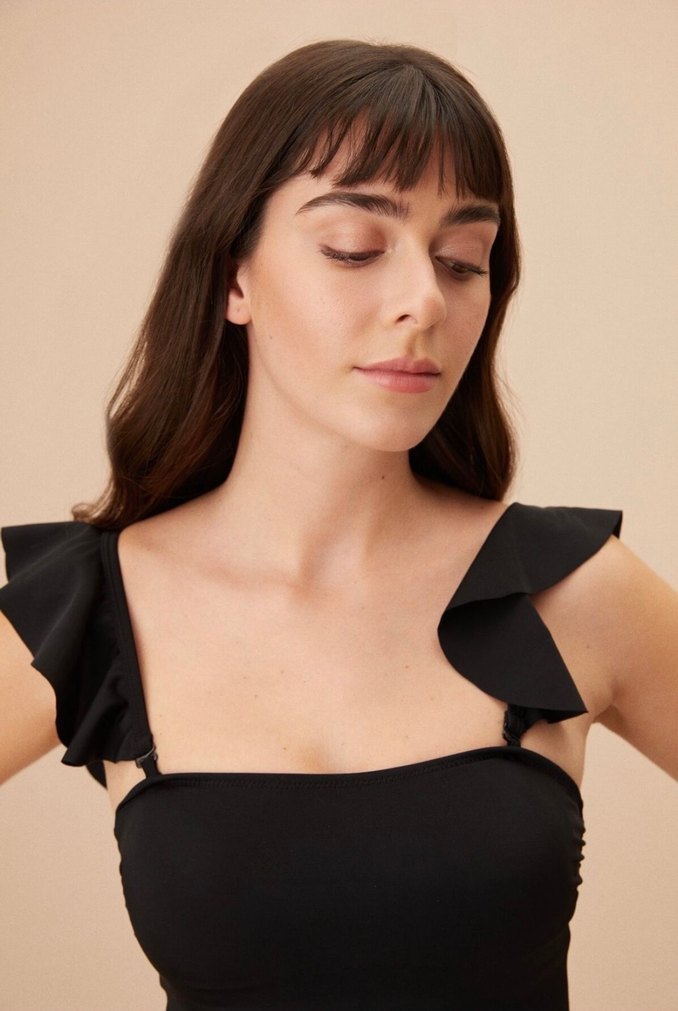 Suwen fırfırlı mayo - Görsel 3