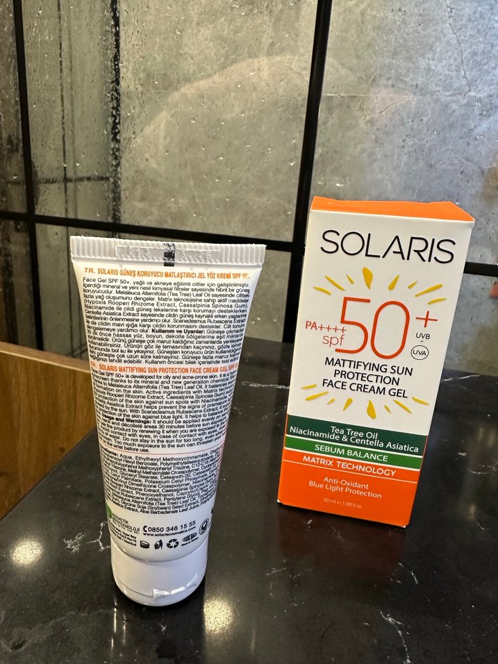 Solaris SPF 50+ Matlaştırıcı Yüz Güneş Krem Jeli - Görsel 2