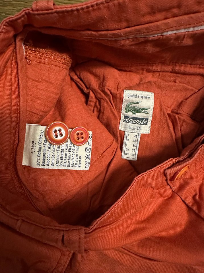 Lacoste turuncu Kemerli Erkek Şort - Görsel 3