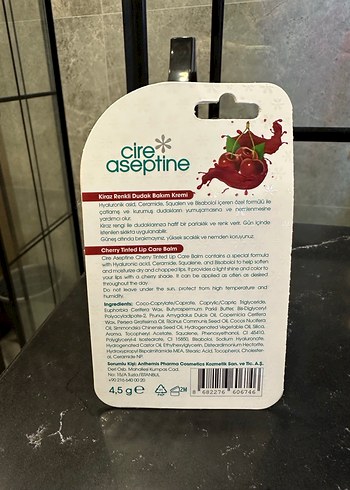 Cire Aseptine Kiraz Lip Care - Görsel 2