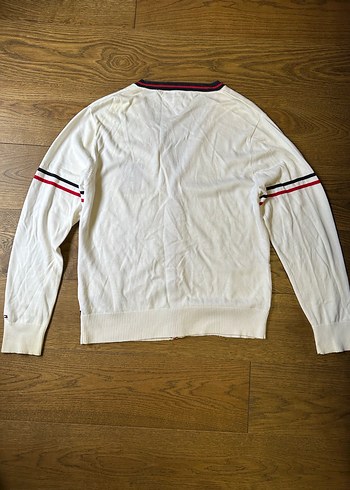 Beyaz Düğmeli Triko Hırka - Görsel 5