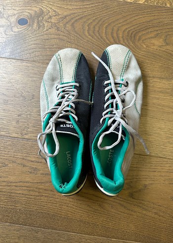 Lacoste Gri ve Yeşil Erkek Spor Ayakkabı - Görsel 8