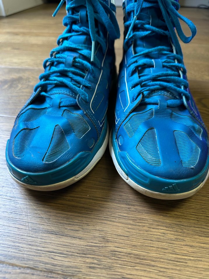 Mavi Adidas Adizero Basketbol Ayakkabısı - Görsel 5